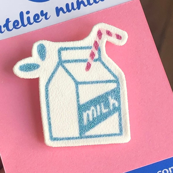 Milk Lover Pins - Sweet Gift for Kids - Adorable Brooch for Little Girls