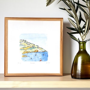 Andros, Cicladi, Grecia, stampa artistica personalizzata - arredamento mediterraneo - regalo souvenir per le vacanze in Grecia