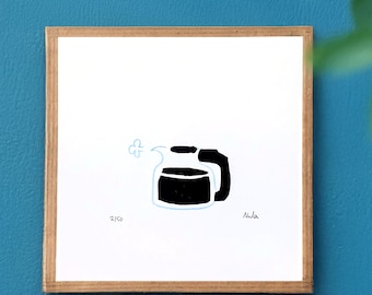 Cozy Breakfast Nook Wall Hanging - Handcrafted Coffee Pot Wall Art - Personalized Coffee Lover Gift