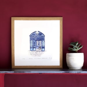 La maison de la boule, petanca em Marselha, impressão artística - presente para avós - presente para aposentado