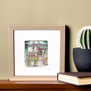 Cozy Library Decor - Elegant Parisian Bookstore Art Print for Bookworms - Giftful Reader
