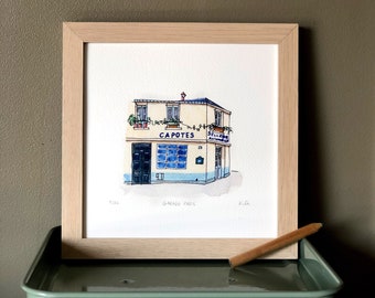 Garage, Paris, unframed limited edition art print