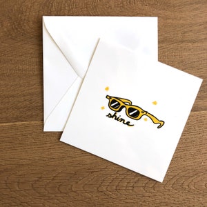 Carte postale ray-ban - carte postale feel good - cadeau message positif