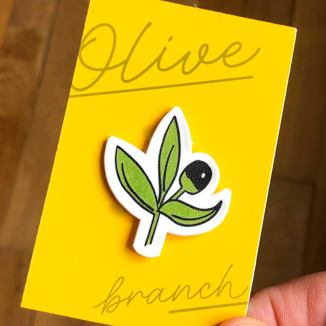 Charming Olive Tree Pin Brooch Gift for Plant Enthusiasts - Etsy