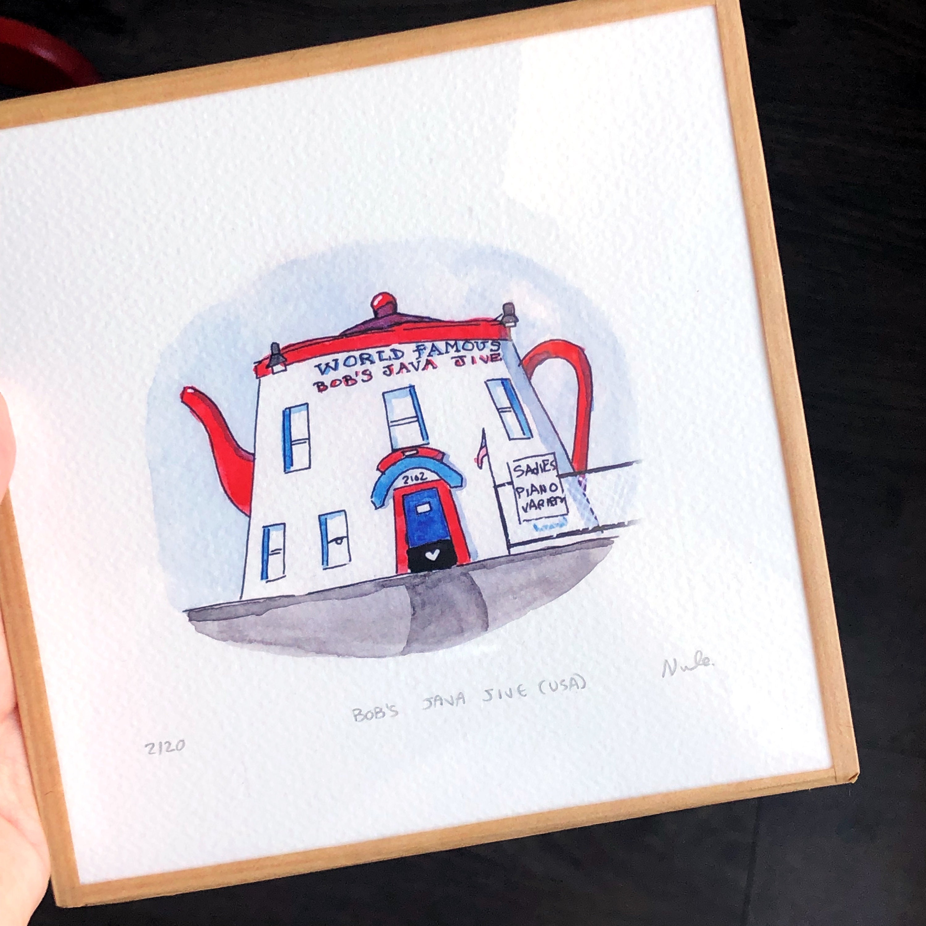 Art Print of World Famous Bob's Java Jive, Washington USA Native