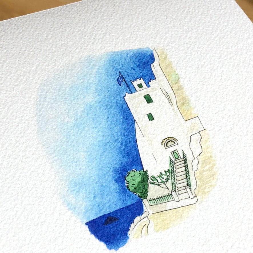 Island Print, Greece Chozoviotissa Monastery Art Unique Greek