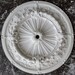 20 inch vintage ceiling medallion for light fixtures, chandeliers, fans, lights, 3d wall art, plaster ceiling rosette , wall installation 