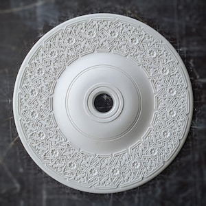 23&quot; Marocan ceiling medallion in oriental Moroccan style  for light fixtures,3d art wall hanging decor installation, gypsum ceiling rosette
