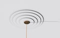 Sleek and Minimalist: Modern Plaster Ceiling Medallion with Clean Line Design - 16", 22", 26", 3d Wall Art Installation, Stylish Home Decor