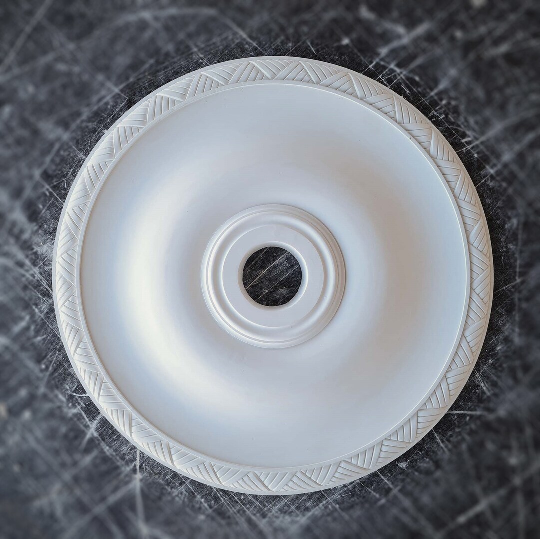 22 Inch Modern Ceiling Medallion for Light Fixtures, Chandelier, 3D