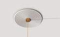 Modern Plaster Ceiling Medallion with Wave Patterns, Minimalism Style - 16", 22", 26" Diameter, 3d Wall Art Installation, Stylish Home Decor