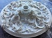 28in vintage ceiling medallion, for light fixtures, 3d wall art, carved flower large, wall decor, plaster ceiling rosette, wall installation 