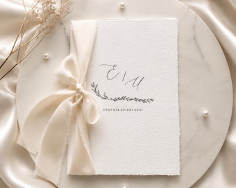 Islamische Eheurkunde dini nikah belgesi islamic wedding certificate