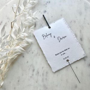 Personalisierte Tischdeko & Gastgeschenk mit Wunderkerze Hochzeit Verlobung