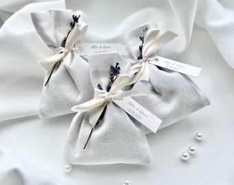 Gastgeschenk Lavendelsäckchen für Gäste Verlobung Hochzeit söz nisan