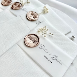 Personalized napkins with wax seal | Wedding, engagement, Söz/Nişan decoration