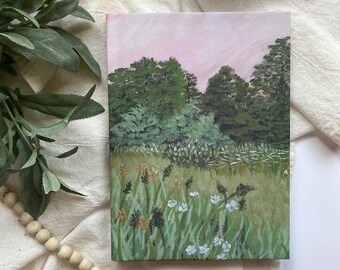 Abide Landscape Painting Hardcover Journal Matte