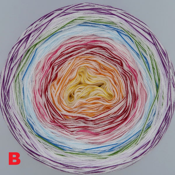 Bobbel Nr. 81B - 3-fädig 4-fädig und 5-fädig - NEU - Farbverlaufsgarn - 200g bis 500 g möglich - Neuware