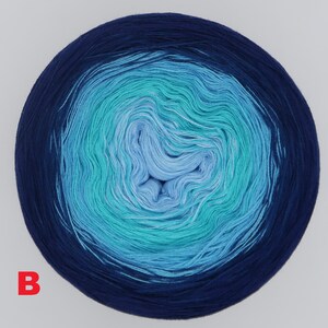 Bobbel No. 118 B - 3-ply and 4-ply - NEW - gradient yarn - 200g to 500g possible