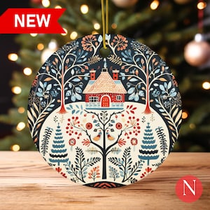 Scandinavian Christmas Ornaments Swedish Folk Art Gift Norwegian ...