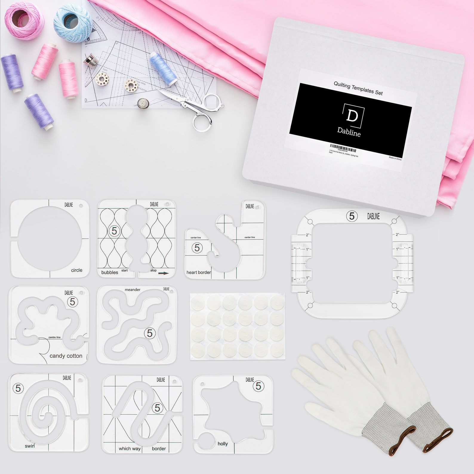 DABLINE 12 Pcs Quilting Template Set Includes 8 Quilting Etsy DABLINE 12 Pcs Quilting Template Set Includes 8 Quilting Etsy