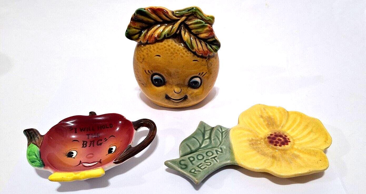 Vintage Anthropomorphic Flower Wall Pocket - Etsy