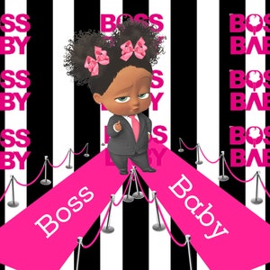 Girl Baby Boss Backdrop
