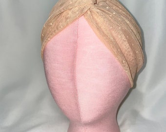 Pre/Tied Turban hat, Custom made Turban Wrap Headwear.