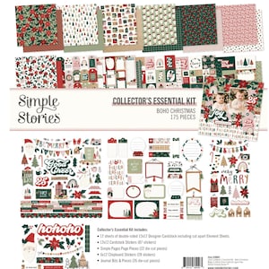 Colección de papeles navideños bohemios - Simple Stories - Scrapbooking navideño de invierno