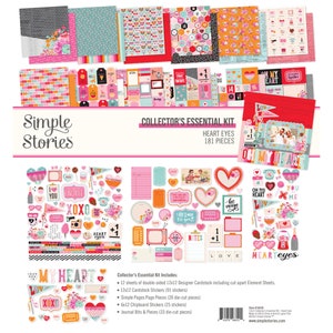 Colección de papeles con forma de corazón - Historias sencillas - Colección de papeles para el día de San Valentín