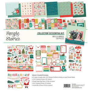 Collezione di carta Mix and A-Mingle - Storie semplici - Collezione di Natale