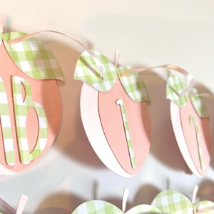 One sweet peach photo banner, sweet as a peach birthday, photo milestone banner, first birthday banner, one sweet peach theme