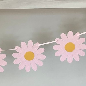 Daisy Banner, Daisy birthday Banner, Daisy Party Decor, Daisy Birthday Theme Banner, Groovy Party Decor, Groovy Birthday Banner, Baby Shower