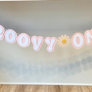 Groovy birthday party banner, custom age birthday banner, Groovy Theme birthday Banner, 70s theme birthday decor