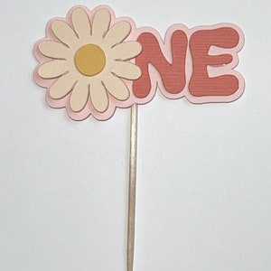 Groovy One Cupcake Toppers, Groovy Cupcake Topper,Daisy Cupcake Topper, 70s Theme, First birthday