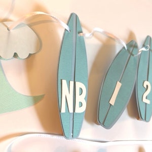 Surfs up photo banner, The big one photo banner, surf theme birthday banner, photo banner, surf board banner, ready to ship