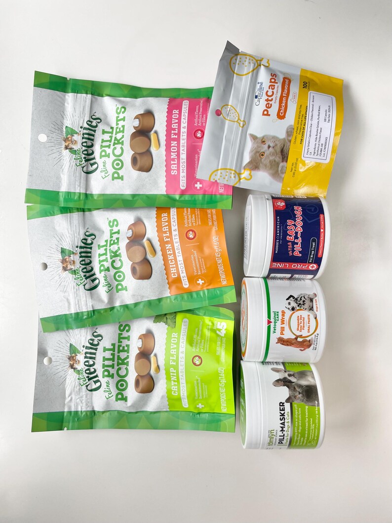 MEOWMEDS SAMPLER PACK/ Pill Pocket Dough Treat / Hide & Disguise Cat Medication / Trial Size image 4