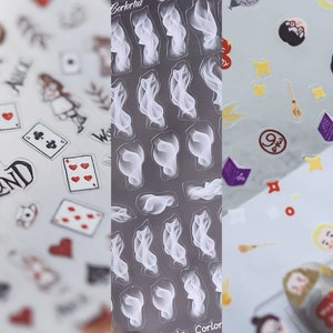 Alice in Wonderland • Magic Nail sticker • Nail Art Sticker • Nail Decorating • Easy nail art • Nails • Nails Crafts • simple nail art