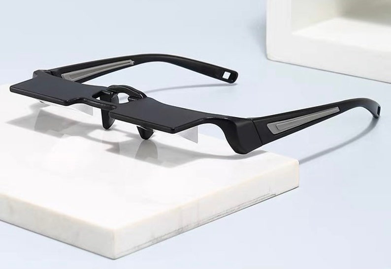 Bed Prism Spectacles Horizontal Mirror Lazy Readers Glasses 90 Degree Prism knitting Glasses for Laying Down Reading and Watching TV image 1