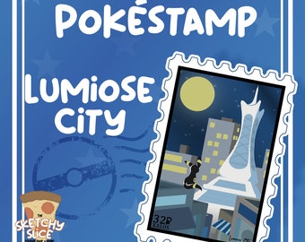 PokeStamp Collection: Lumiose City & Umbreon Vinyl Sticker
