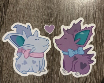 Two (2) Nido Matching Couple Vinyl Sticker Set
