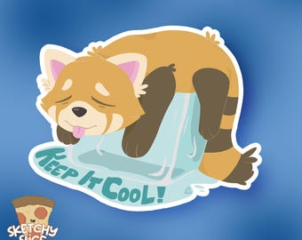 Red Panda Vinyl Sticker