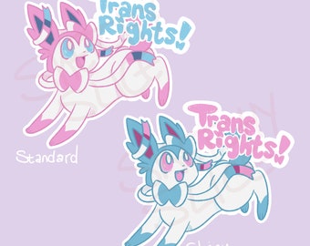 Trans Pride With Sylveon! || Vinyl Sticker