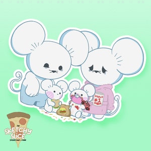 Exhausted Maus Parents || Vinyl Sticker