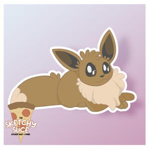 Lounging Around | Eevee Vinyl Sticker