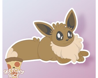 Lounging Around | Eevee Vinyl Sticker