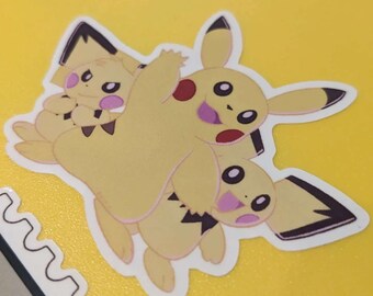 Pika-buddies! | Cute Vinyl Sticker