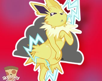Thunderbolt || Jolteon Eeveelution Vinyl Sticker