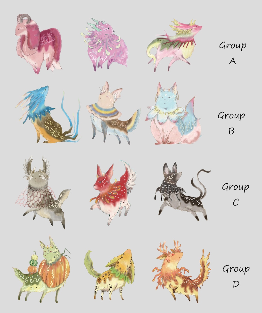 Mythical Animal Die Cut Stickers Fantasy Creatures - Etsy Mythical Animal Die Cut Stickers Fantasy Creatures - Etsy
