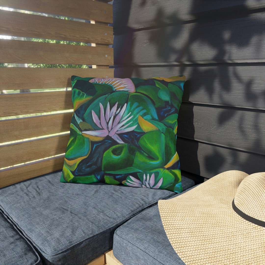 Outdoor Pillows Pink Lily Etsy